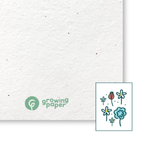 150 g / m² seed paper with flower seeds