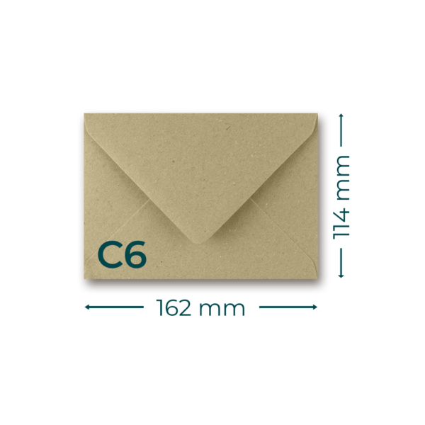 C6 Envelop – Kraft bruin
