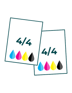 Printing double sided 4/4