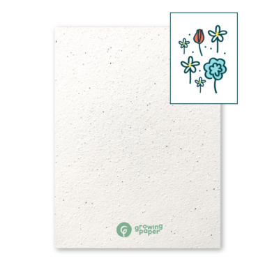 250 grams seed paper with flowermix seeds