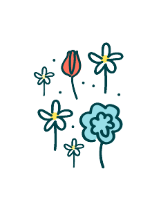 Seed paper seed flower mix