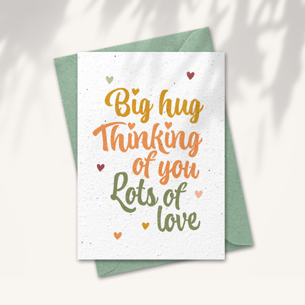 Wenskaart “Big hug”