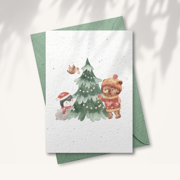 Kerstkaart “Dieren”