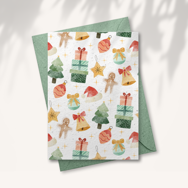 Kerstkaart “Kerstpatroon”