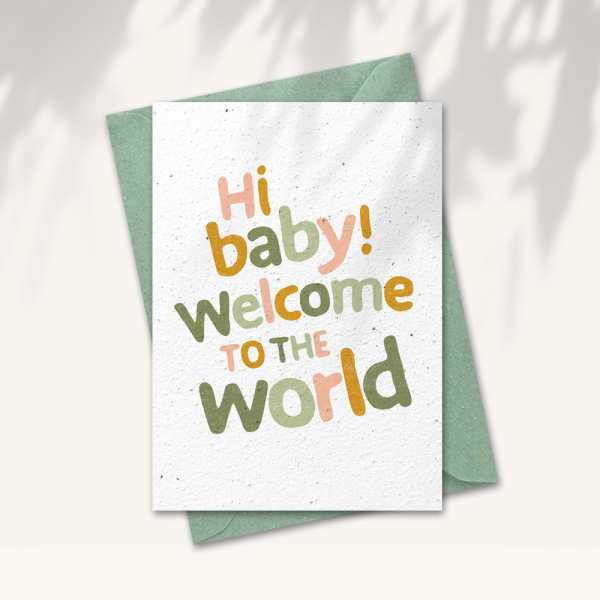 Baby kaart “Hi baby!”