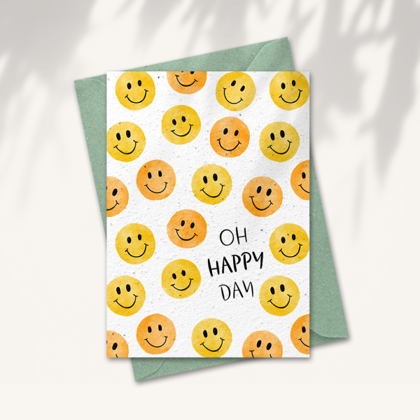 Wenskaart “Oh happy day”