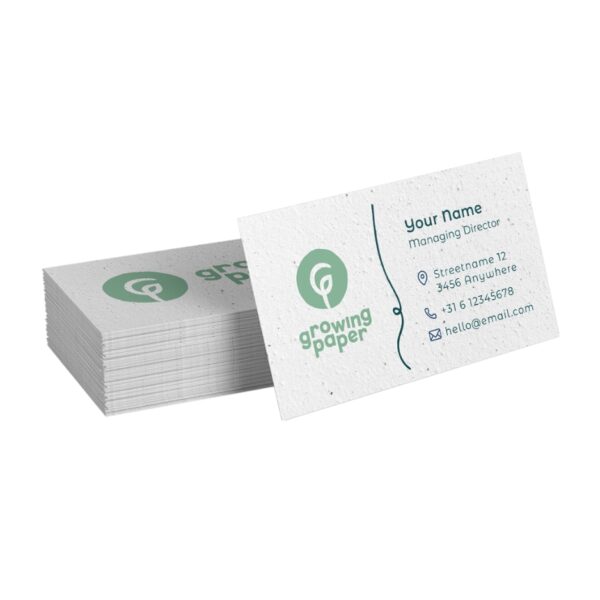Custom seed paper business cards