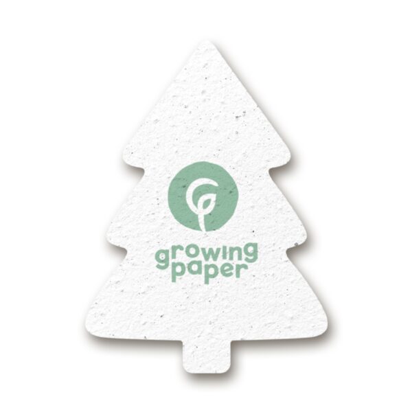 Custom seed paper christmas tree