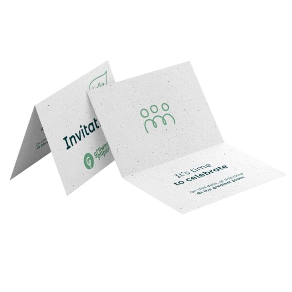 Custom seed paper event-invitations