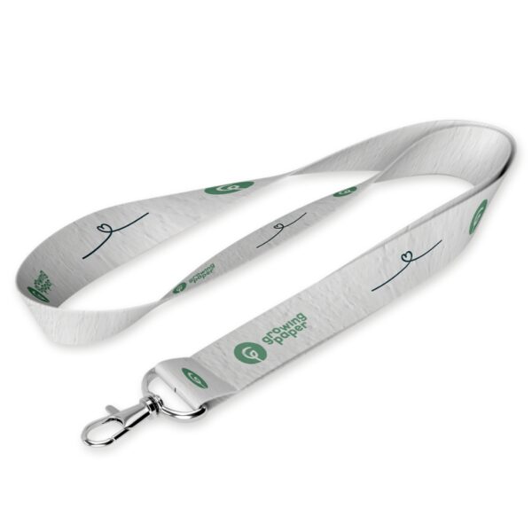 Custom seed paper lanyards