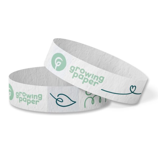 Custom seed paper wristbands