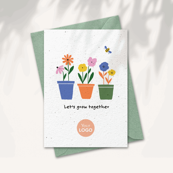 Personaliseer – Lets grow together kaart