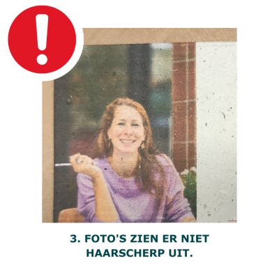 Foto's zijn niet haarscherp
