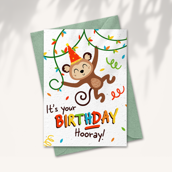 Birthday card “Birthday monkey”