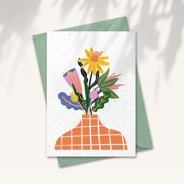 Bloemenkaart – Bloemen in vaas