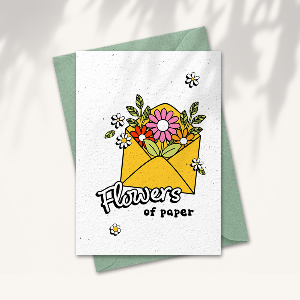 Postcard “Paper flowers”