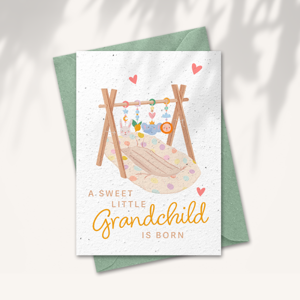 Baby card “Sweet little grandchild”