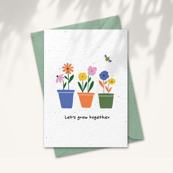 Bloemenkaart – Let’s grow together!