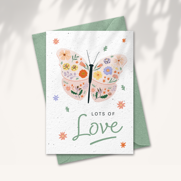 Postcard “Lots of love”