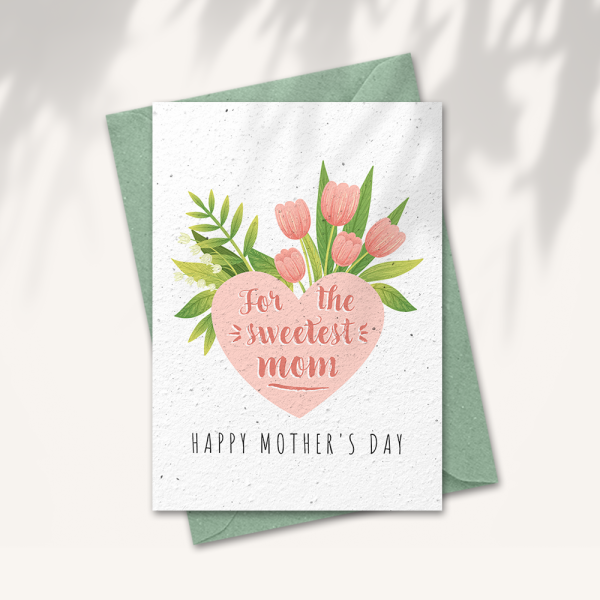 Mothersday card “Sweetest mom”