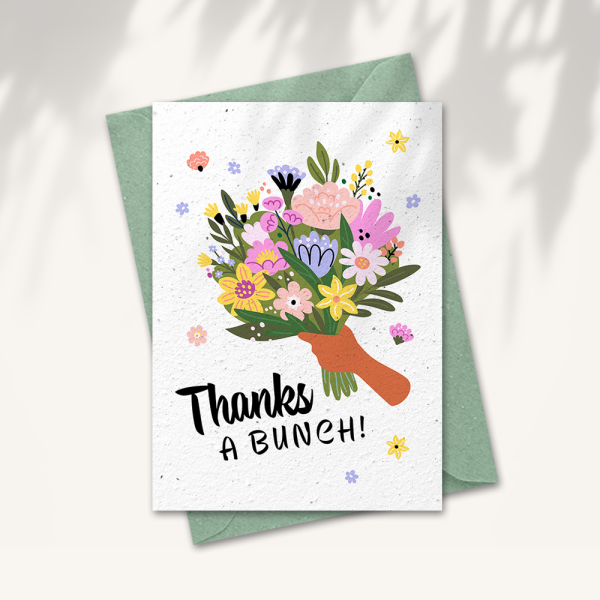 Bloemen kaart – Thanks a bunch