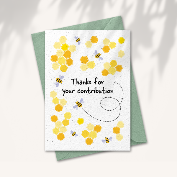 Postcard “Thanks for your contribution”