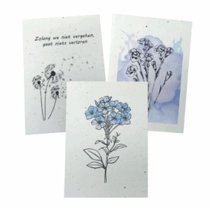 Personalised funeral cards