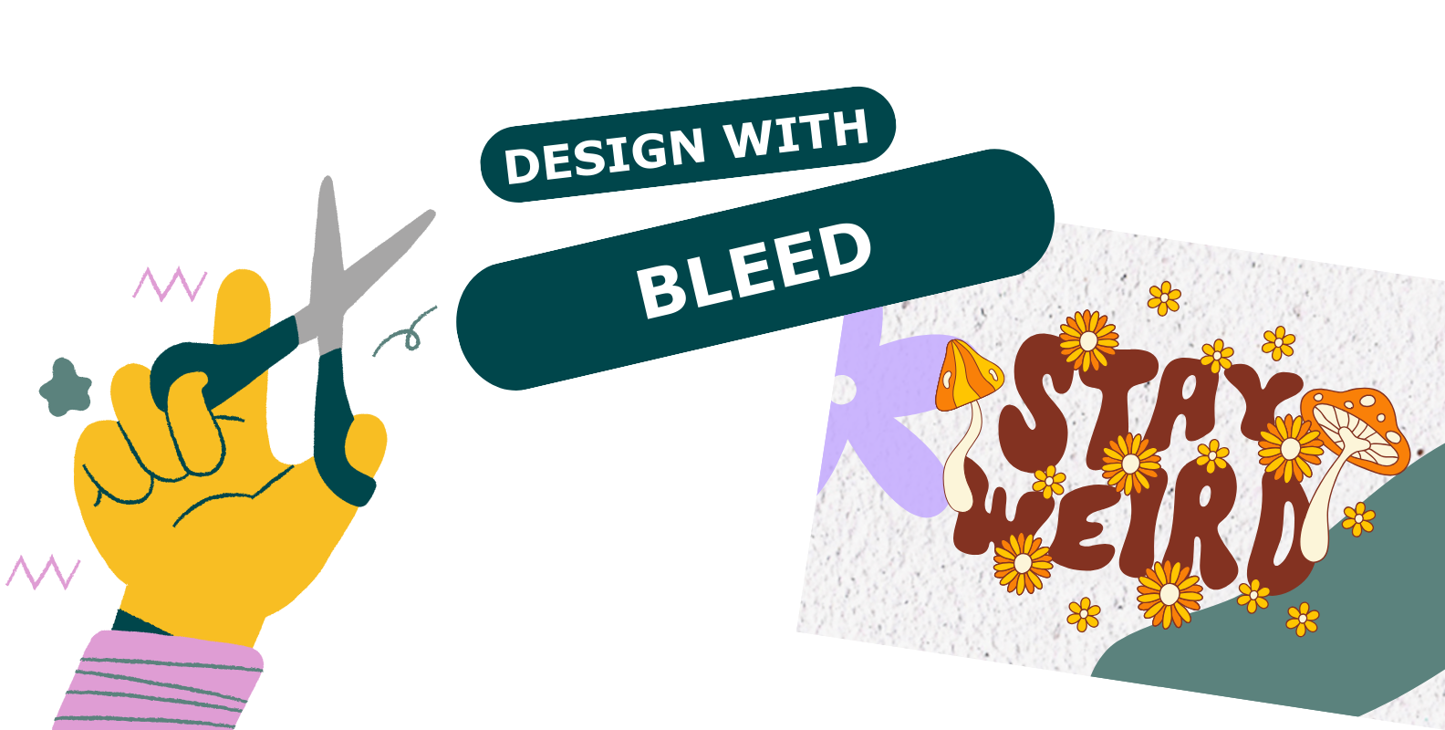 Header of creating a design with bleed