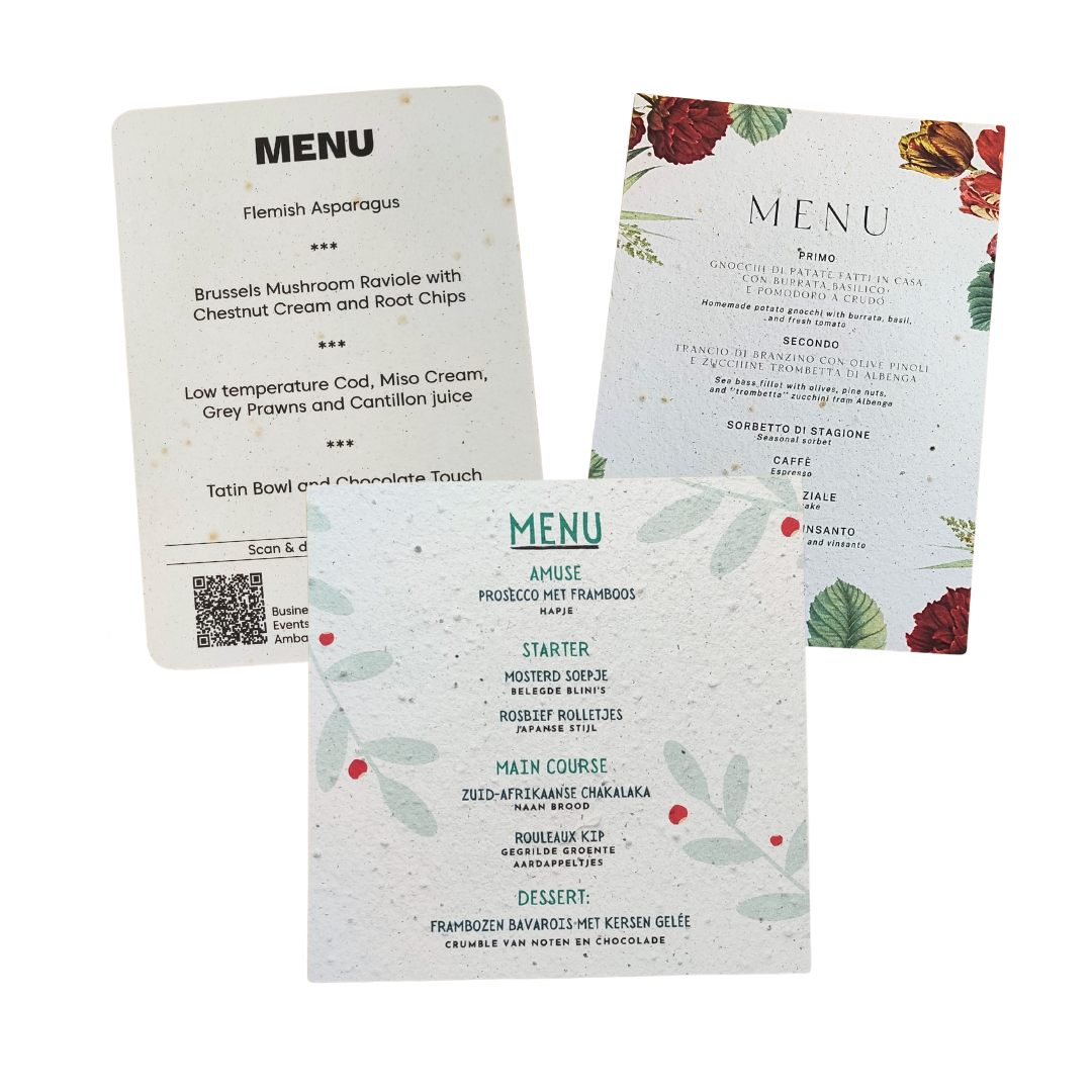 Menus - Growingpaper