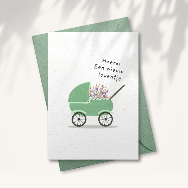 Baby kaart “Kinderwagen”