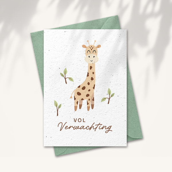 Baby kaart “Vol verwachting”