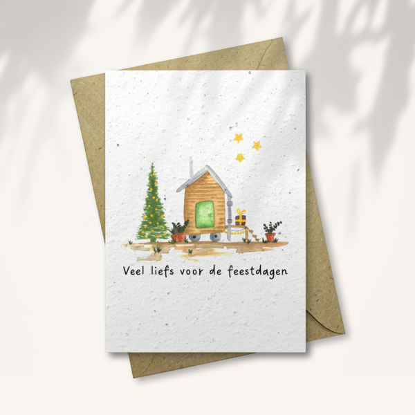 Kerstkaart “Tiny house”