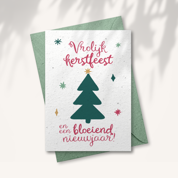 Kerstkaart “Bloeiend nieuwjaar”