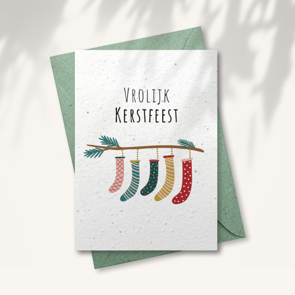 Kerstkaart “Kerstsokken”