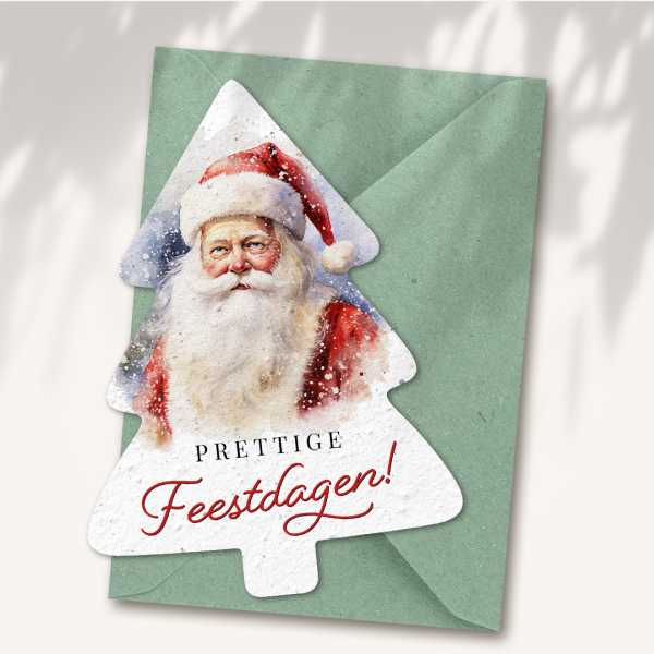 Kerstboom kaart “Kerstman”