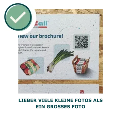 Growing paper card with many small pictures
