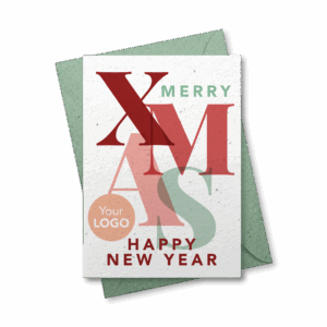 Geschäftliche Weihnachtskarten aus Samenpapier