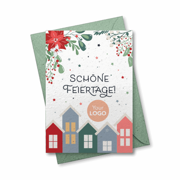 Geschäftliche Weihnachtskarte Design 2