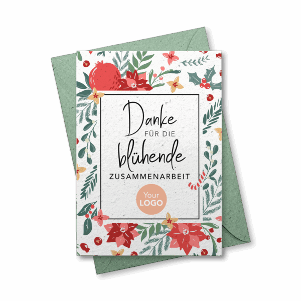 Geschäftliche Weihnachtskarte Design 7