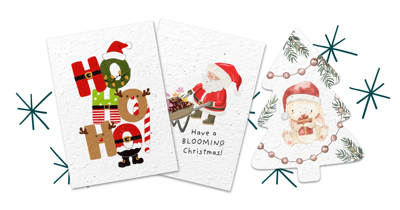 Growing paper Christmas cards