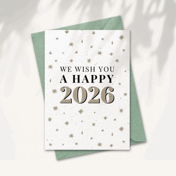 Christmas card “Happy 2026”