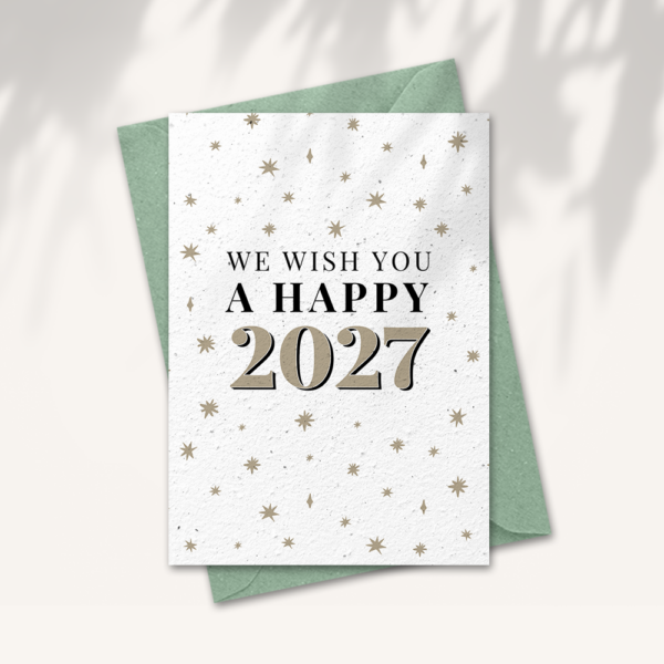 Christmas card “Happy 2027”