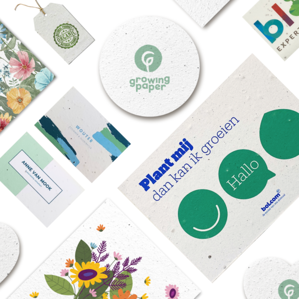 Custom designed seed paper