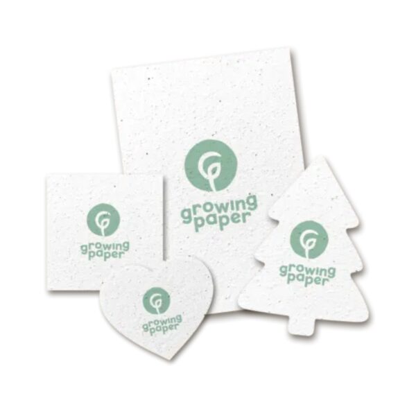 Custom designed seed paper