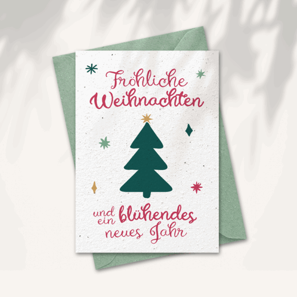 Weihnachtskarte “Blühendes neues Jahr”
