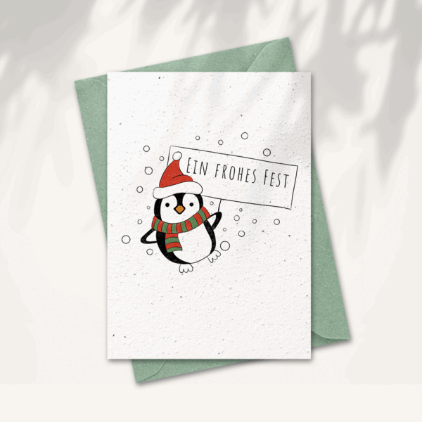 Weihnachtskarte “Pinguin”
