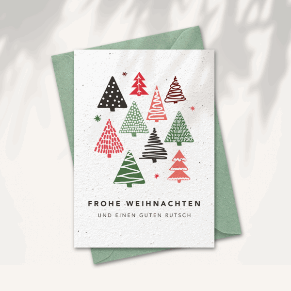 Weihnachtskarte “Weihnachtsbäume”