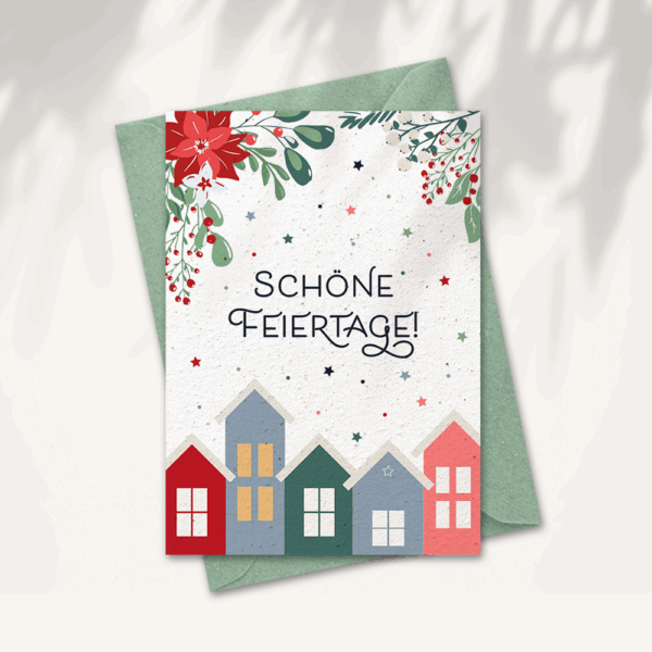 Weihnachtskarte “Weihnachtshäuser”