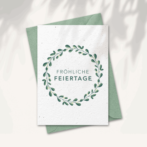 Weihnachtskarte “Weihnachtskranz”