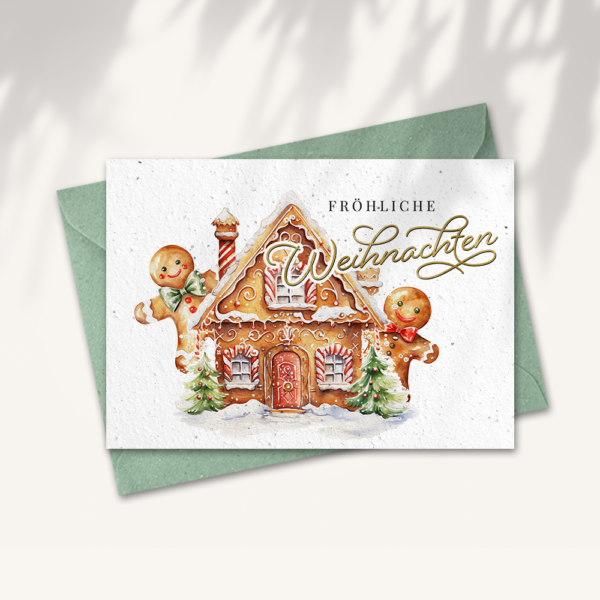 Weihnachtskarte traditionell “Fröhliche Weihnachten”